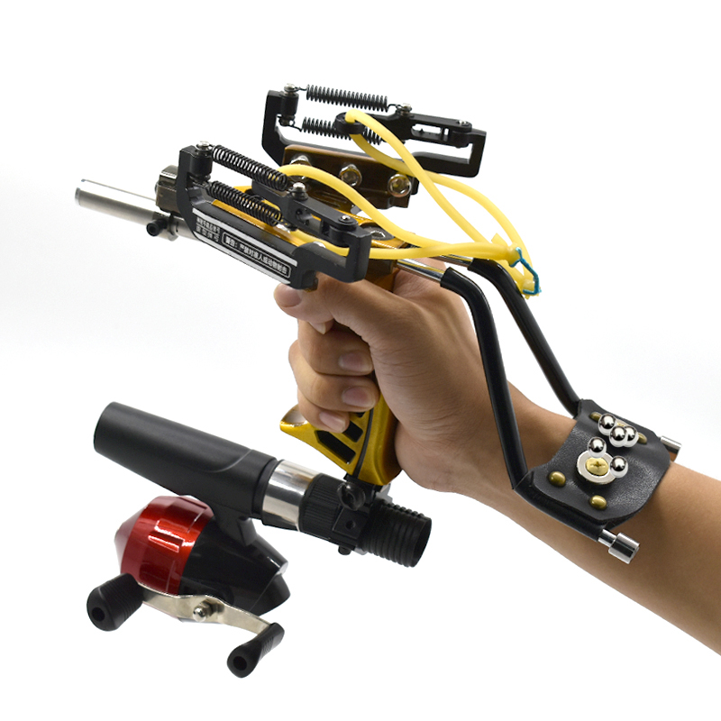 Outdoor Power Reel - Yükseltilmiş el Metal sapan lastik bantlar