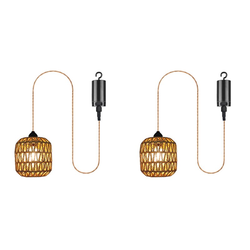 Outdoor Power For Gazebo - 2X Pille Çalışan Dış Mekan Avizesi,
