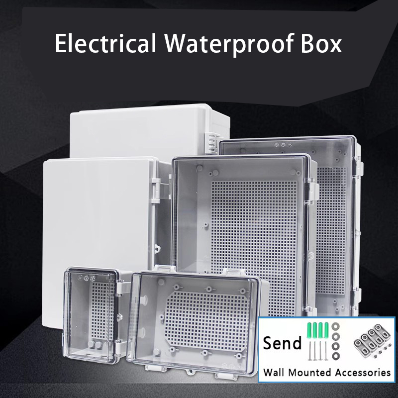 Outdoor Power Junction Box - IP66 Su Geçirmez Bağlantı Kutusu Gri/Şeffaf