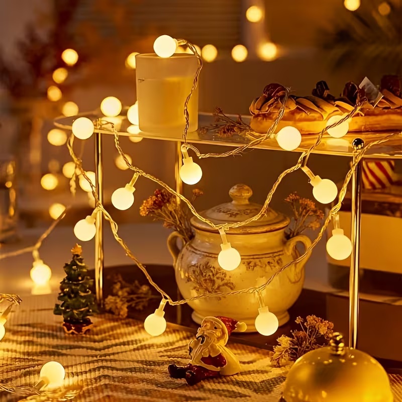 Outdoor Power For Christmas Lights - 10 M USB/Pil Güç Topu LED
