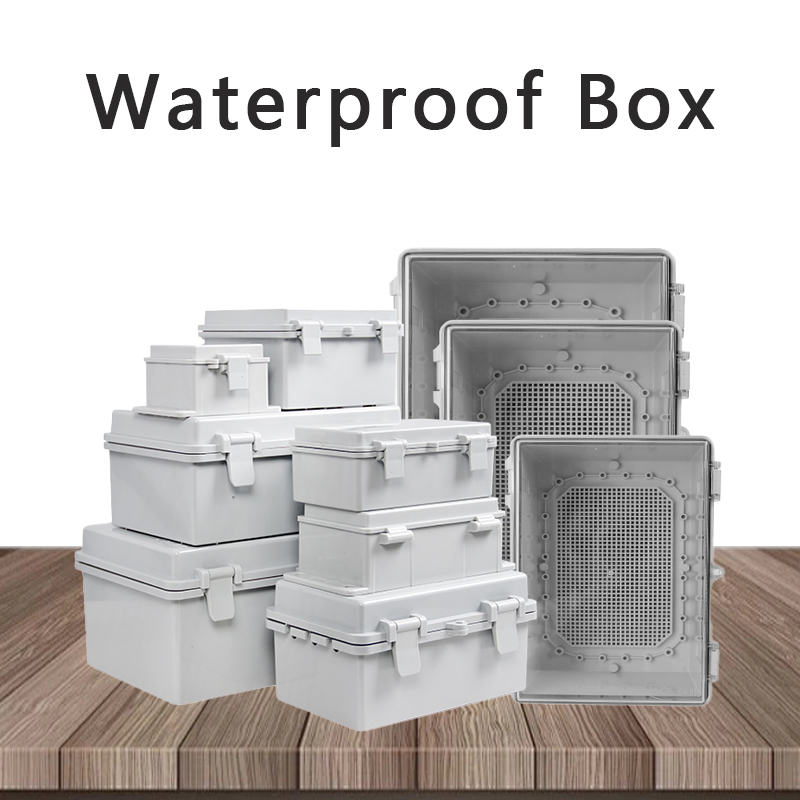 Outdoor Power Junction Box - IP66 Su Geçirmez Gri/Şeffaf Kapak Muhafaza