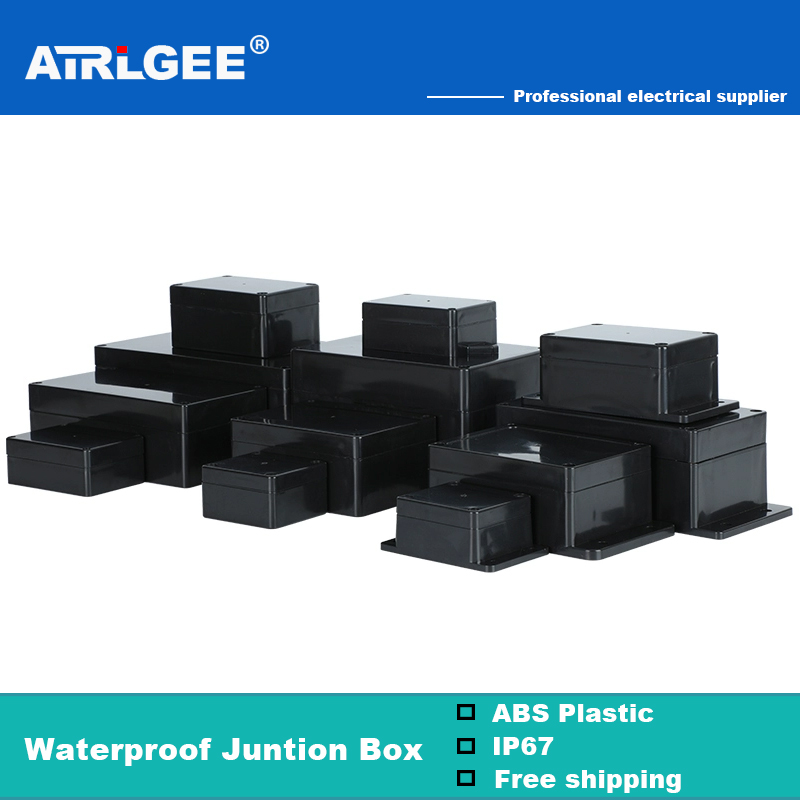 Outdoor Power Junction Box - Siyah Su Geçirmez Bağlantı Kutusu Dış