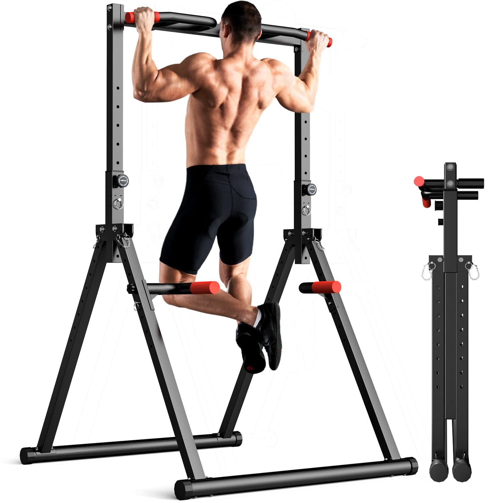 Outdoor Power Tower Pull Up Bar - Katlanabilir Güç Kulesi Barfiks Çubuğu Dip