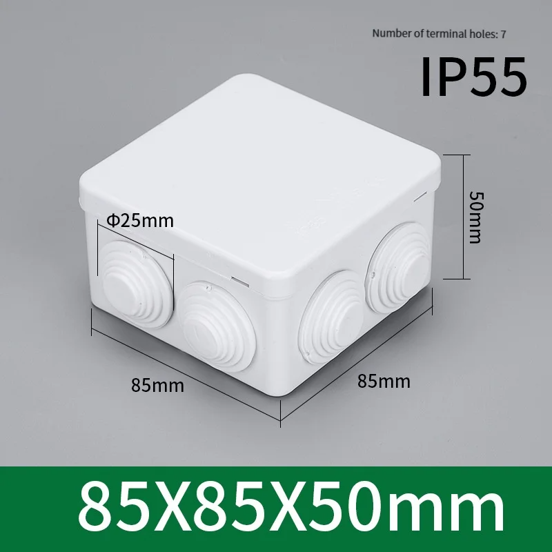 Outdoor Power Junction Box - 85 * 85 * 50 Dış