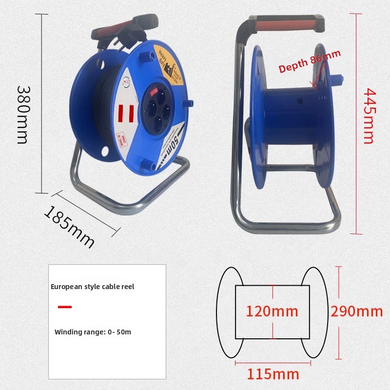 Outdoor Power Reel - Dış Mekan Kablo Makarası 20m 30m