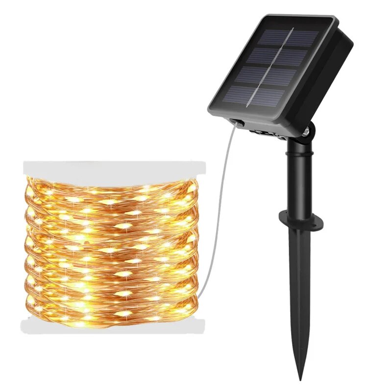 Outdoor Power For Christmas Lights - 100 LED güneş peri su geçirmez