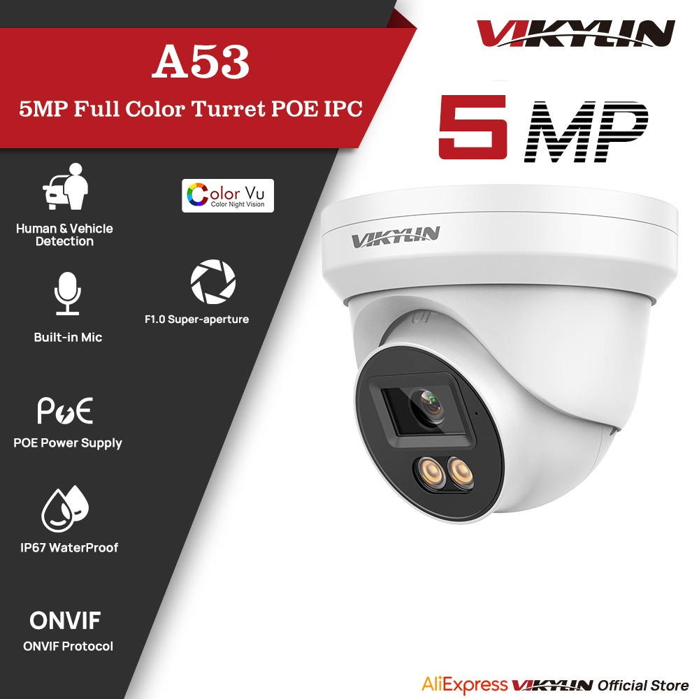 Outdoor Power G Motion - VIKYLIN 5MP IP Güvenlik Kamerası, Tam