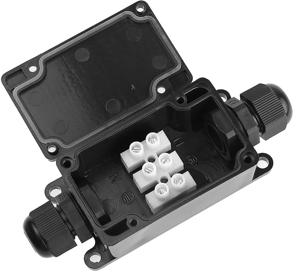 Outdoor Power Junction Box - 3 adet 2Way IP65 Su Geçirmez