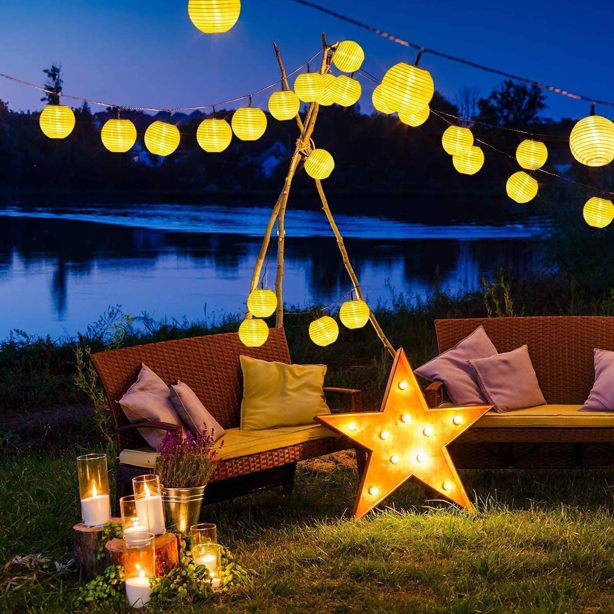 Su geçirmez fener güneş String - Outdoor Power For Christmas Lights incelemesi ve fiyatı