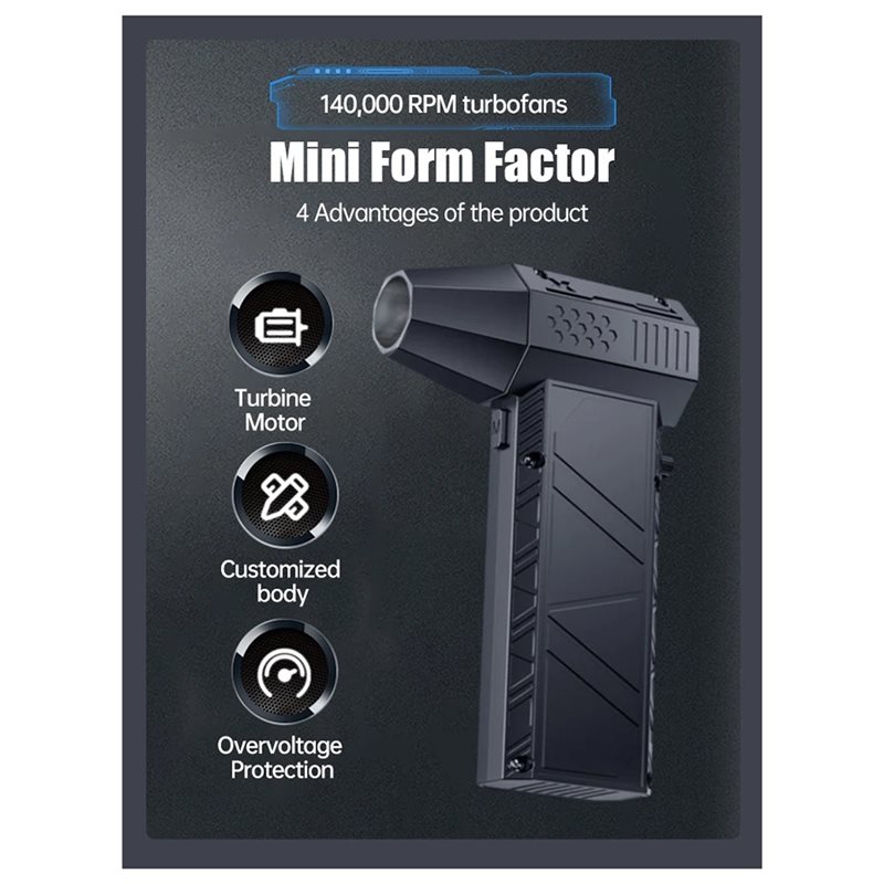 X6 Pro Güçlü Fan 140000RPM Fır - Outdoor Power Vacuum incelemesi ve fiyatı