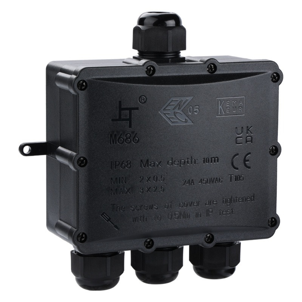 4Way 1In3Out IP68 Su Geçirmez  - Outdoor Power Junction Box incelemesi ve fiyatı