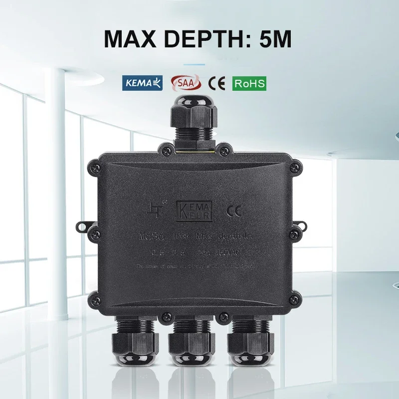 4Way 1In3Out IP68 Su Geçirmez  - Outdoor Power Junction Box incelemesi ve fiyatı