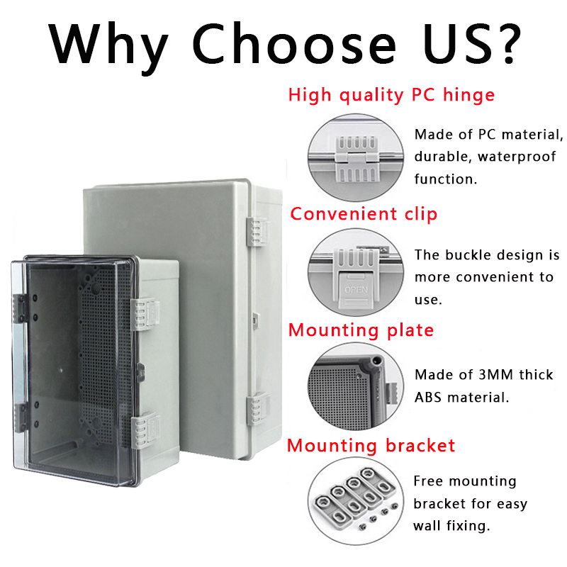 Ip66 Abs Pc Menteşeli Plastik  - Outdoor Power Junction Box incelemesi ve fiyatı