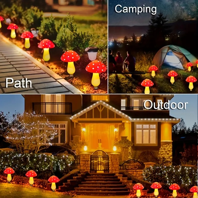 Güneş Enerjili LED Mantar Işık - Outdoor Power For Christmas Lights incelemesi ve fiyatı
