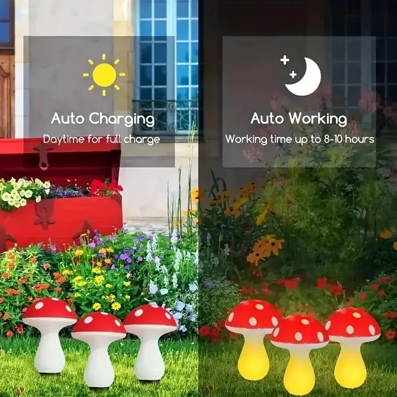 Güneş Enerjili LED Mantar Işık - Outdoor Power For Christmas Lights incelemesi ve fiyatı