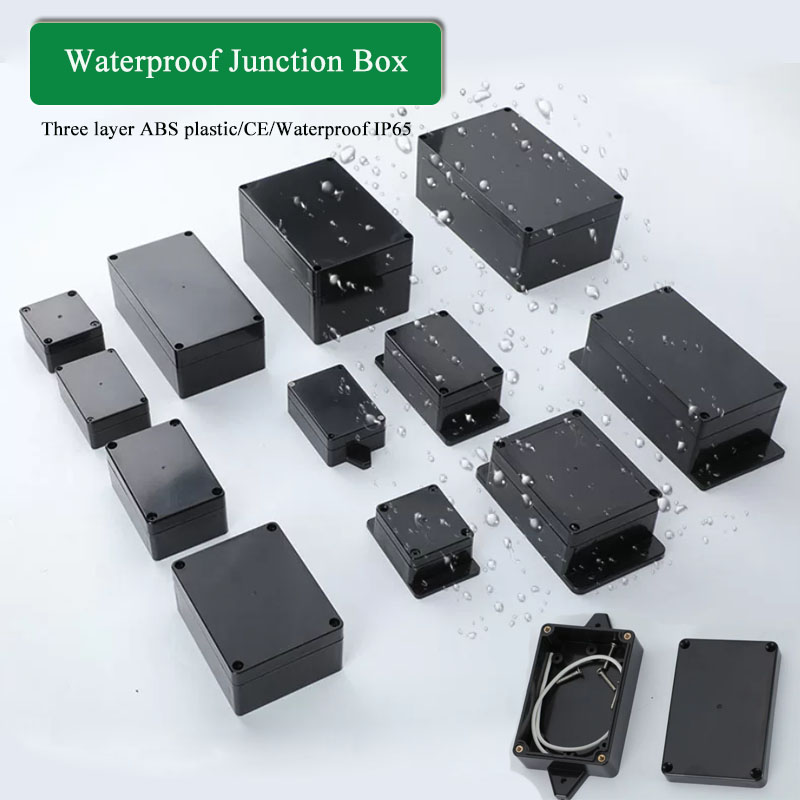 ABS Plastik Siyah Üçlü Su Geçi - Outdoor Power Junction Box incelemesi ve fiyatı