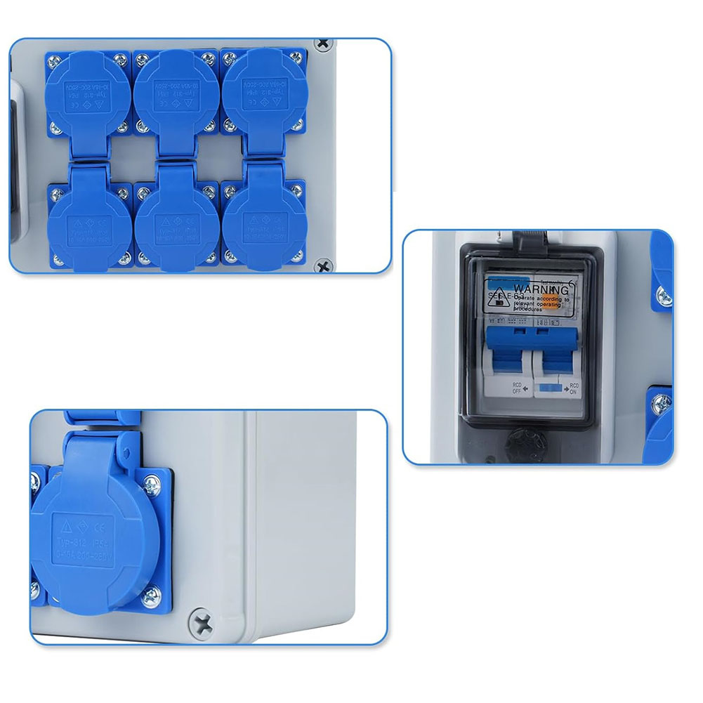 1PC IP54 Duvara Monte Edilen 6 - Outdoor Power Distributors incelemesi ve fiyatı