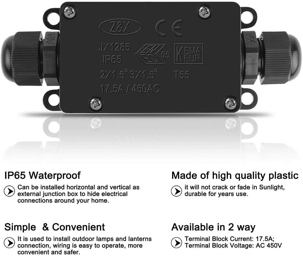3 adet 2Way IP65 Su Geçirmez D - Outdoor Power Junction Box incelemesi ve fiyatı